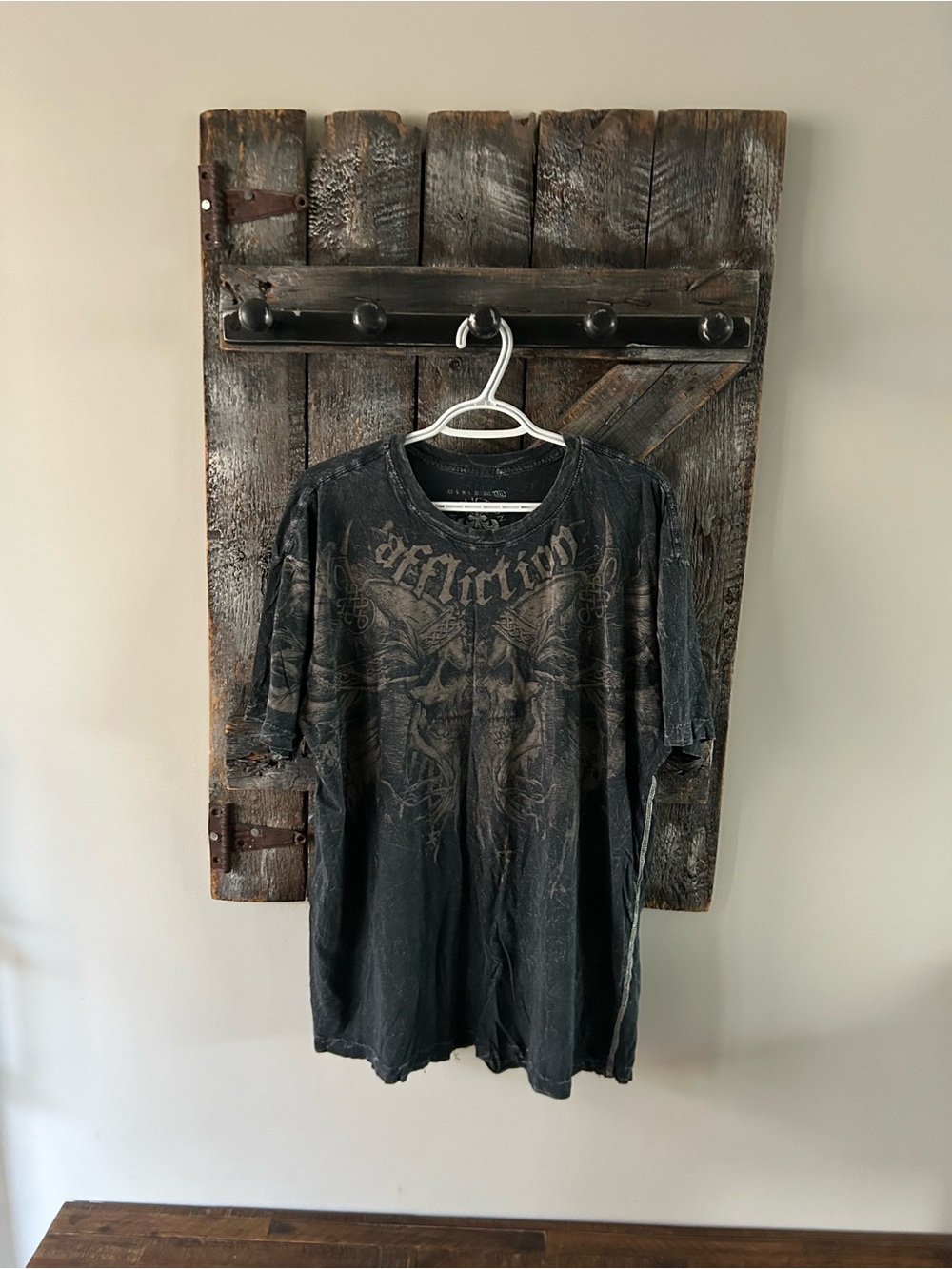 Men's Affliction Black Graphic Tee